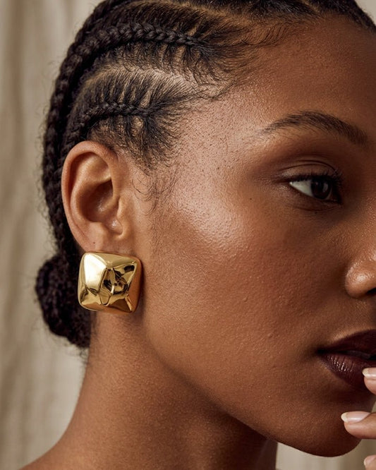 Stella Statement Stud Earrings - Onyxelle