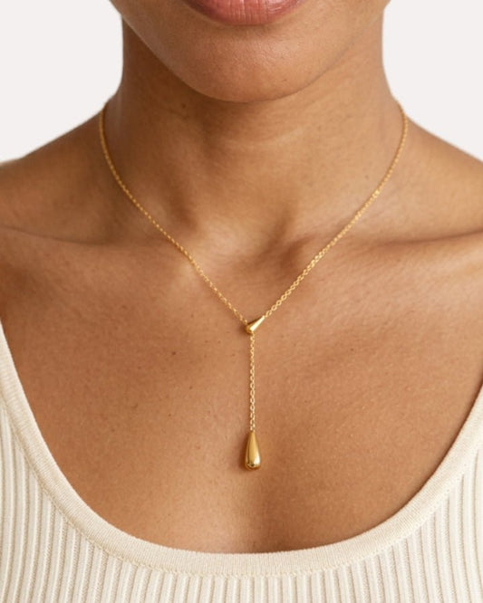 Ondine Teardrop Pendant Necklace - Onyxelle