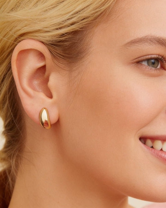 Eden Dome Stud Earrings - Onyxelle