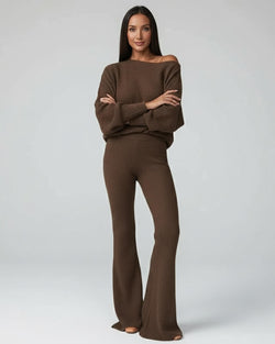Ensemble Cocoon Arlène — Pull Ample & Pantalon Évasé