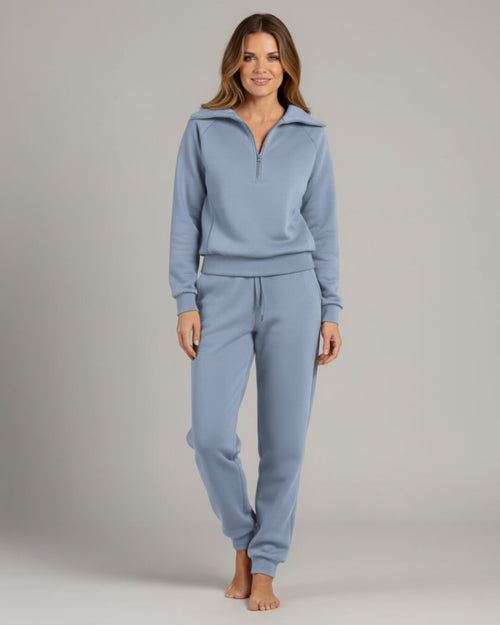 Ensemble Cocoon Maéva — Sweat Zippé & Pantalon Fluide