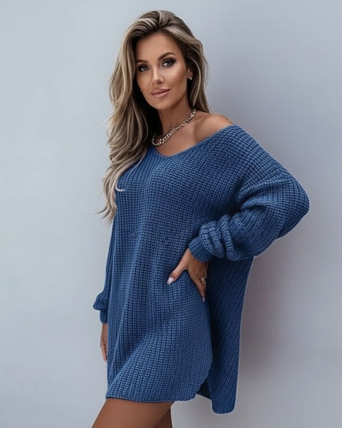 Pull Cocoon Lérane — Maille Ajourée Longue
