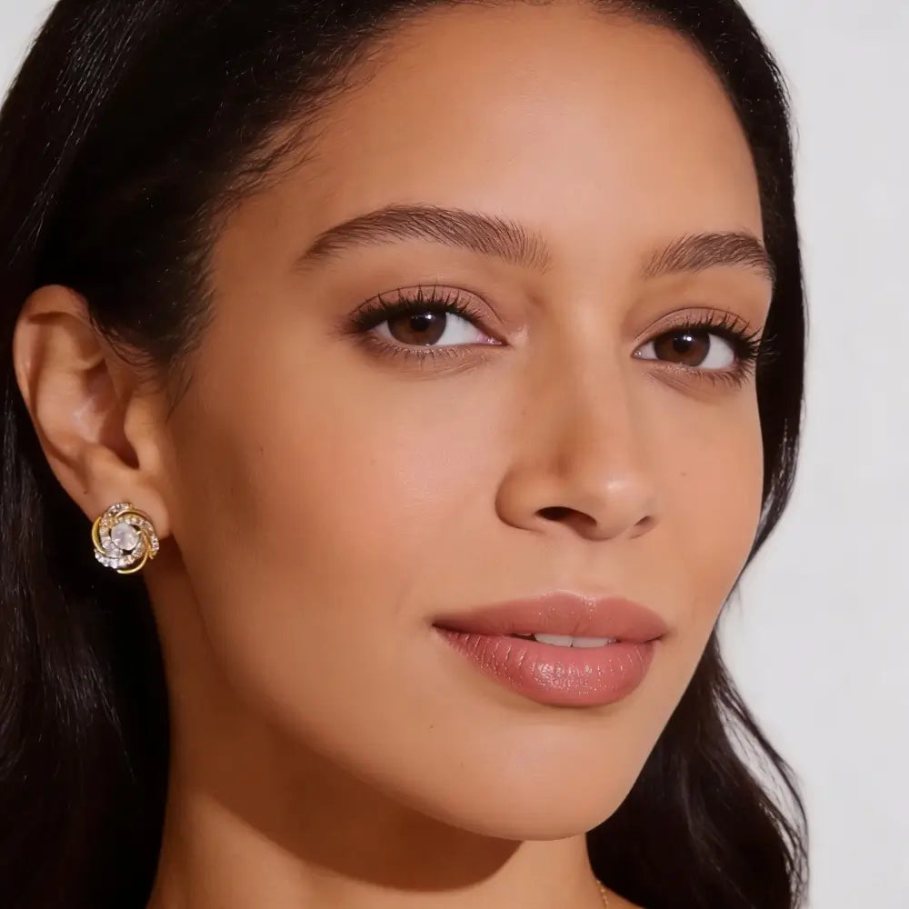 Elyra Crystal Stud Earrings