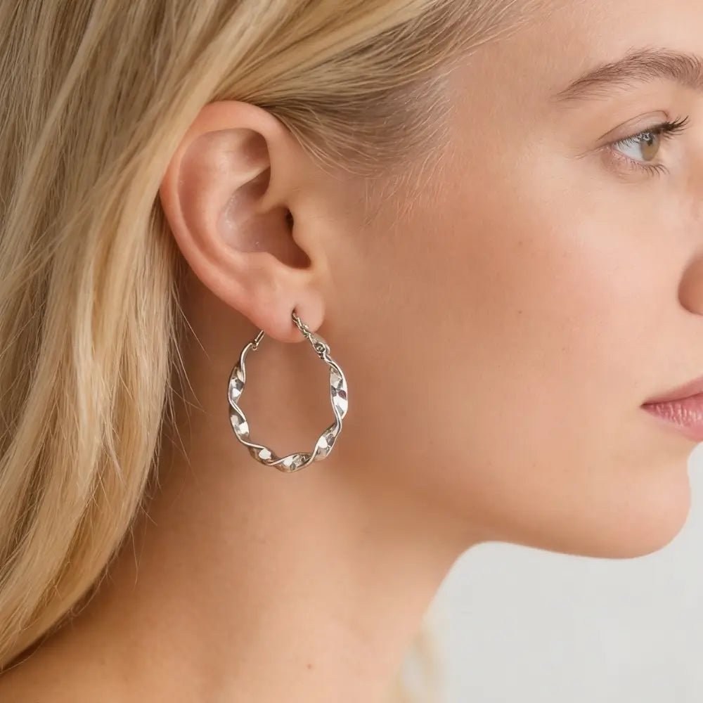 Calina Handmade Hoop Earrings - Onyxelle