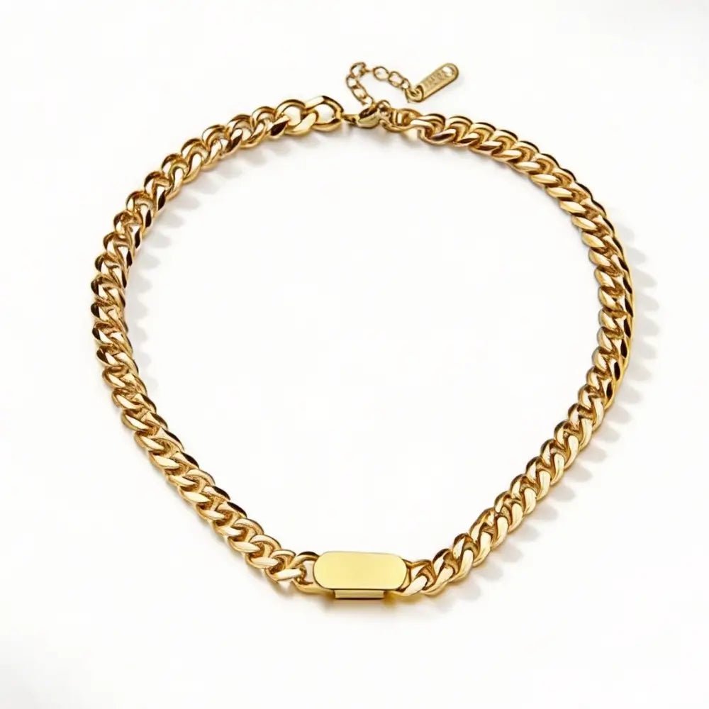 Riva Chunky Chain Necklace - Onyxelle