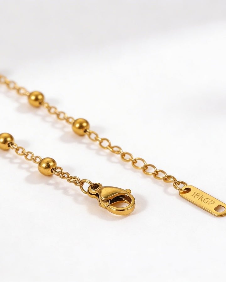 Celeste Double Bead Chain Bracelet - Onyxelle