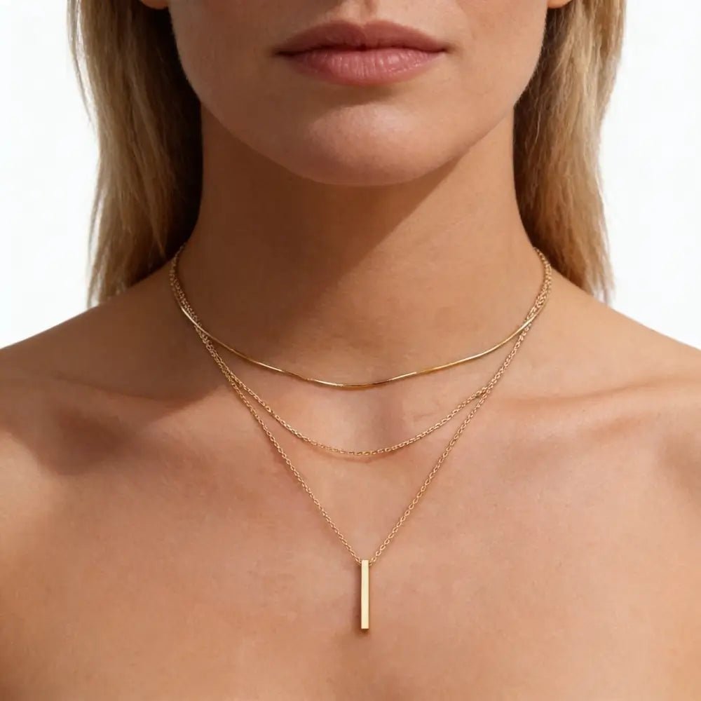 Elara Layered Necklace - Onyxelle