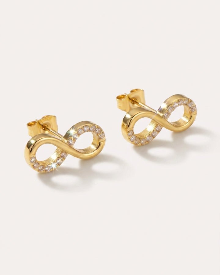 Cora Infinity Stud Earrings - Onyxelle