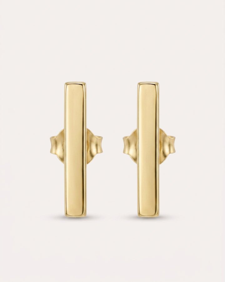 Vela Drop Bar Earrings - Onyxelle