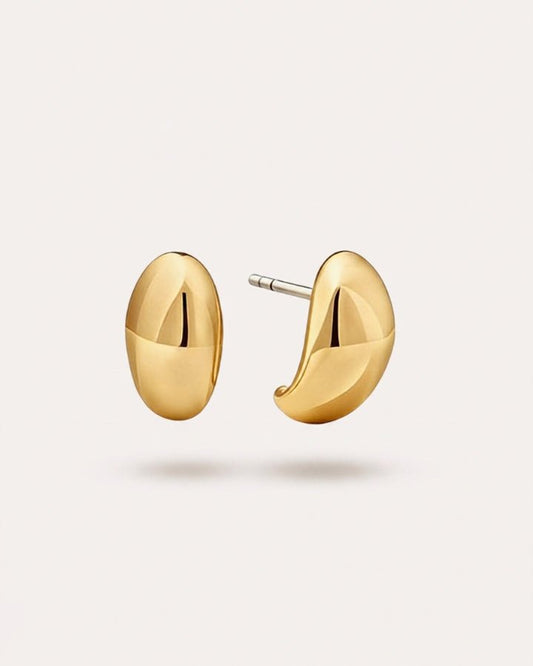 Eden Dome Stud Earrings - Onyxelle