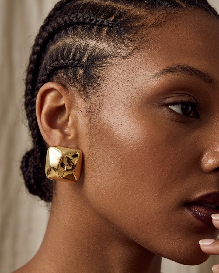Stella Statement Stud Earrings - Onyxelle