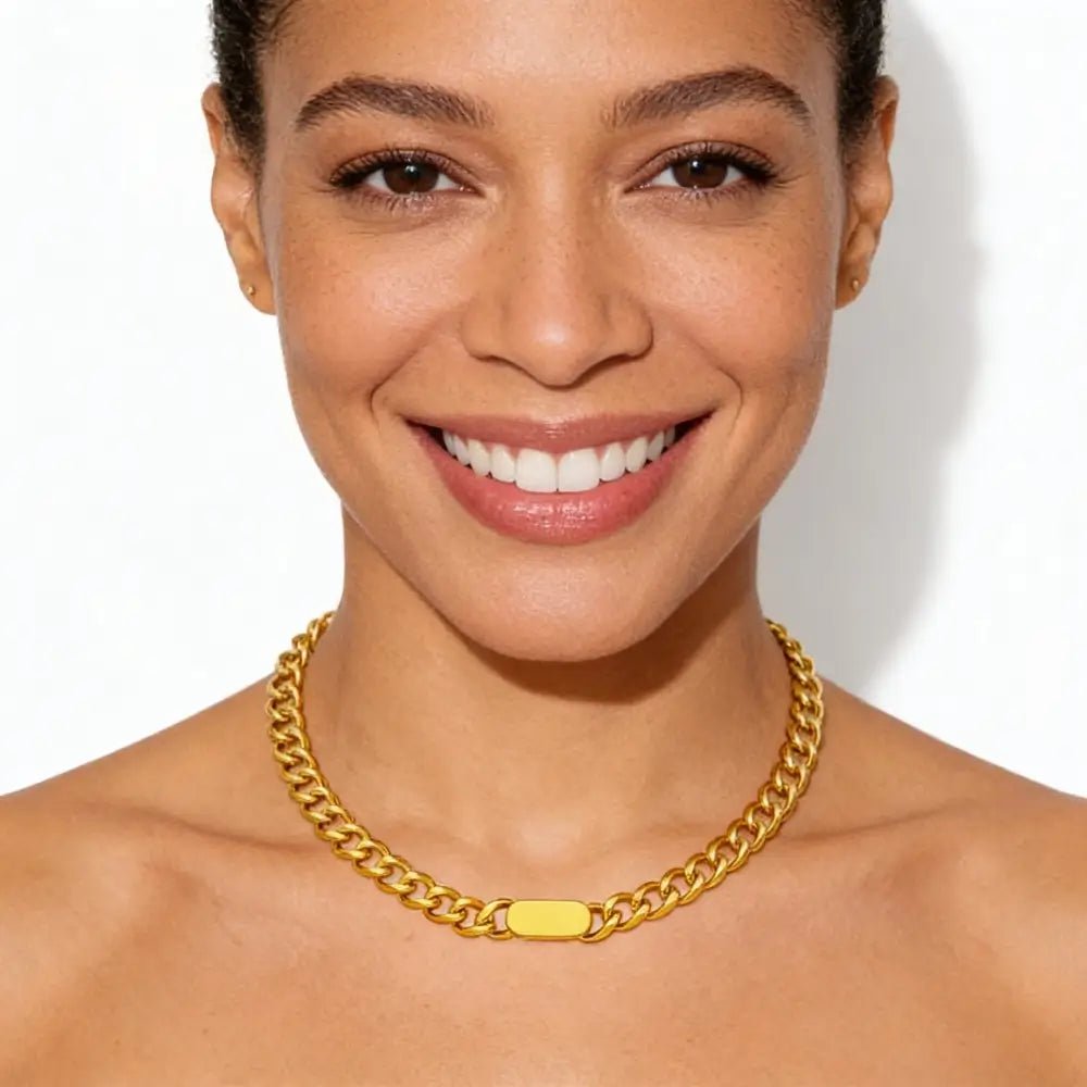 Riva Chunky Chain Necklace - Onyxelle