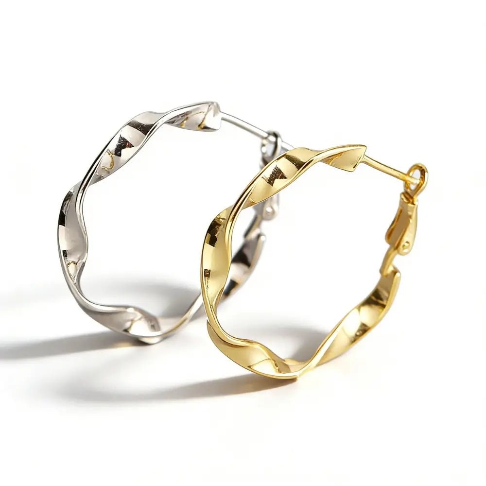 Calina Handmade Hoop Earrings - Onyxelle