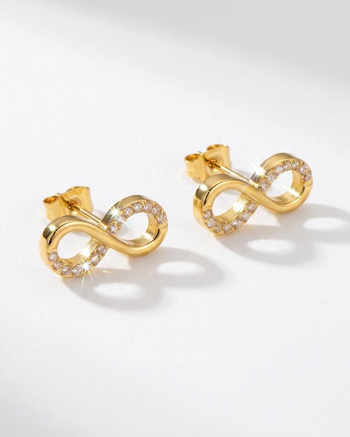 Cora Infinity Stud Earrings - Onyxelle