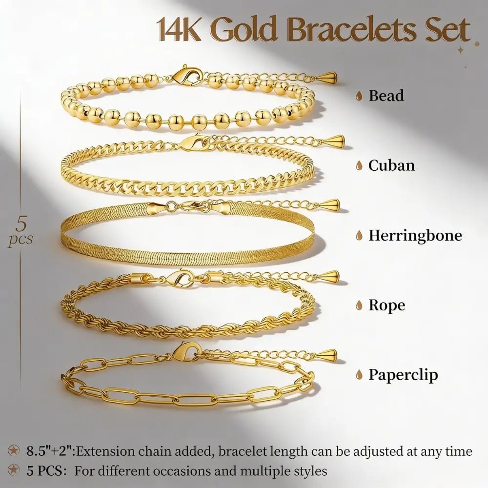 Althea Stack Bracelet Set - Onyxelle