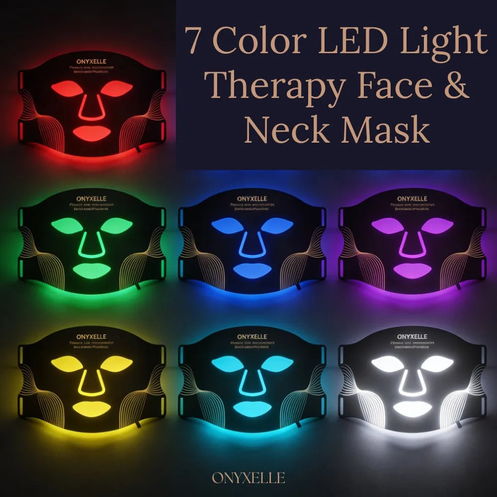 LumiMask™ Pro — 7-Color LED Light Therapy Face & Neck Mask