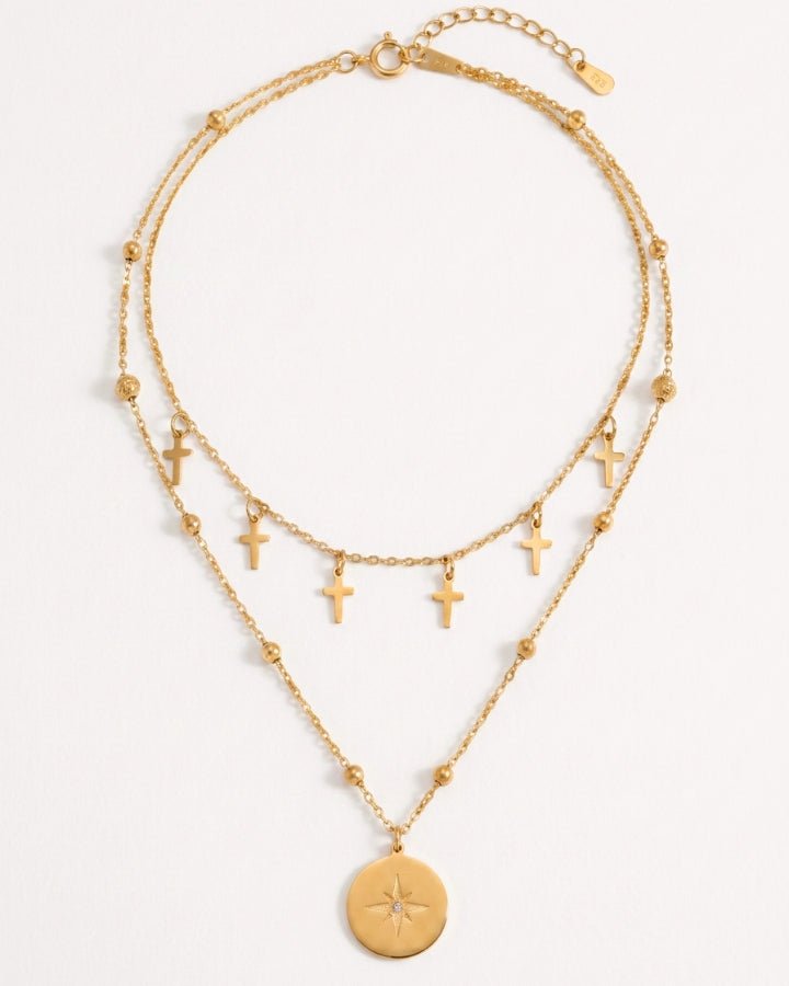 Sloane Double Layer Necklace - Onyxelle