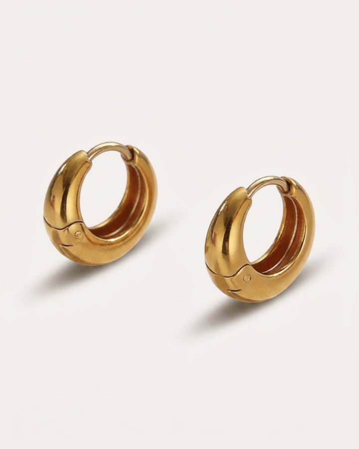 Aurelia Curved Minimalist Earrings - Onyxelle