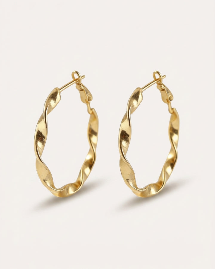 Calina Handmade Hoop Earrings