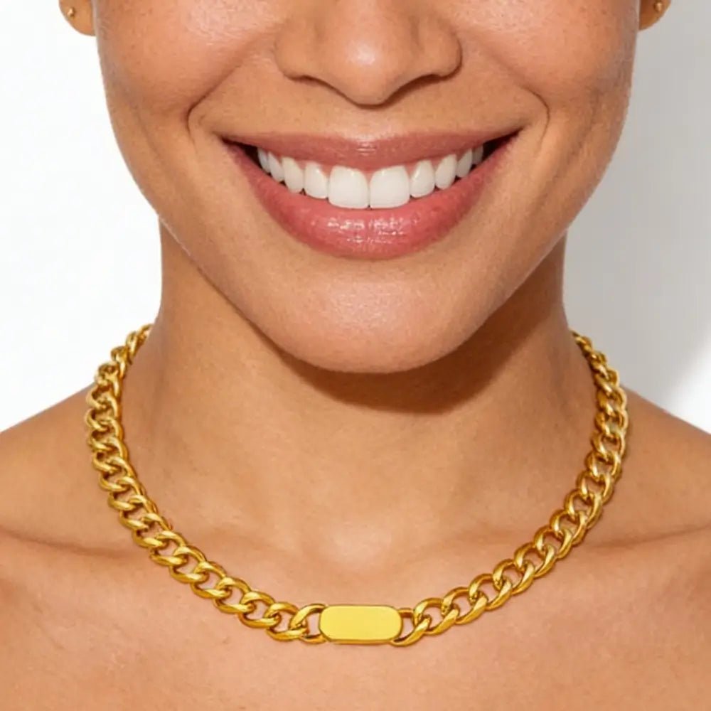 Riva Chunky Chain Necklace - Onyxelle