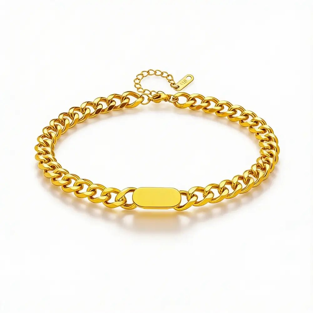 Riva Chunky Chain Bracelet - Onyxelle Image