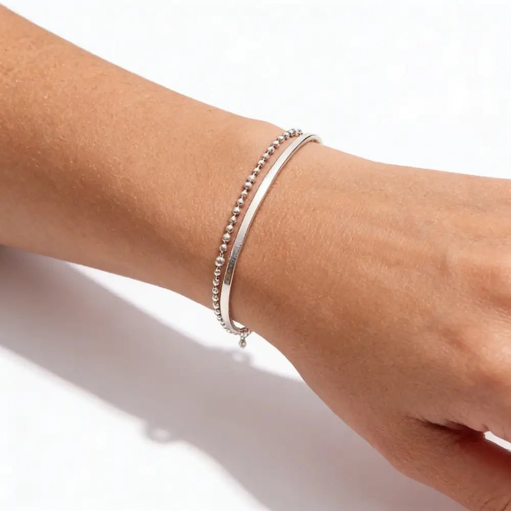 Lumina Double Snake Chain Bracelet - Onyxelle