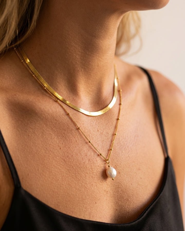 Isla Pearl Pendant Necklace - Onyxelle