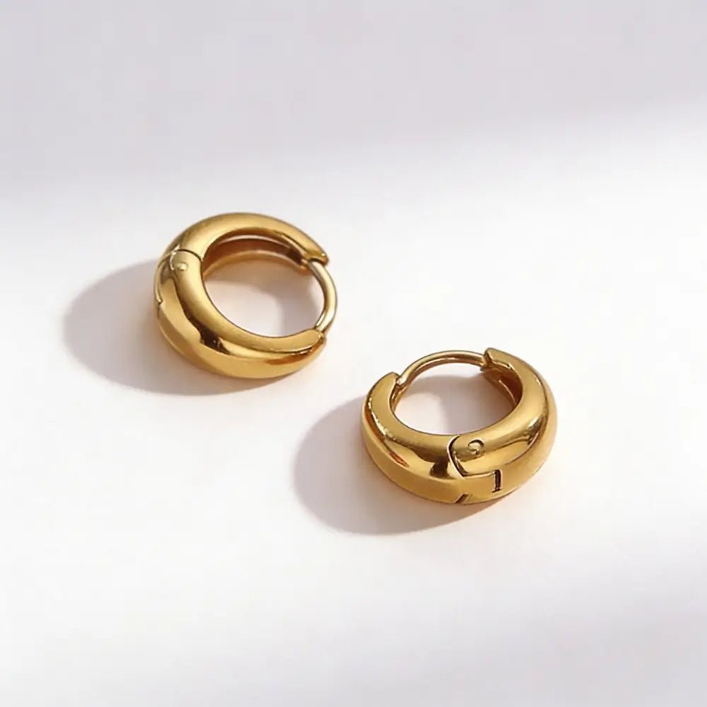 Aurelia Curved Minimalist Earrings - Onyxelle