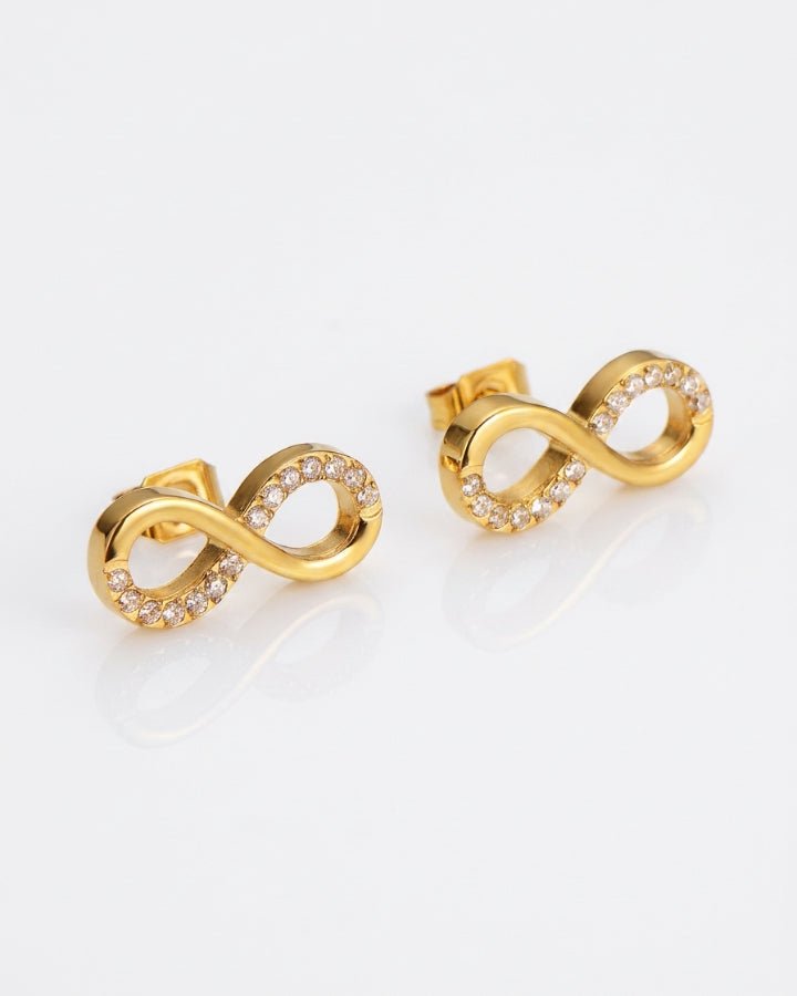 Cora Infinity Stud Earrings - Onyxelle