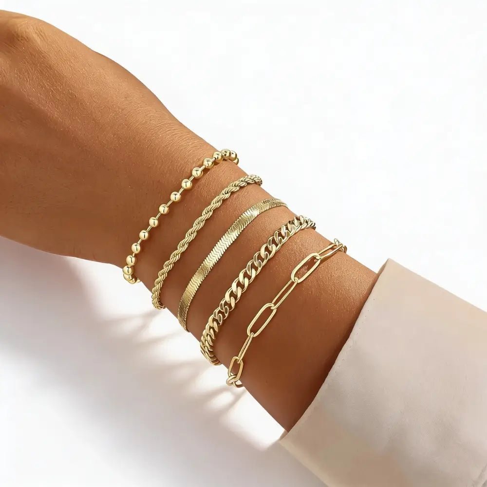Althea Stack Bracelet Set - Onyxelle