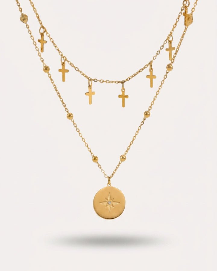 Sloane Double Layer Necklace - Onyxelle