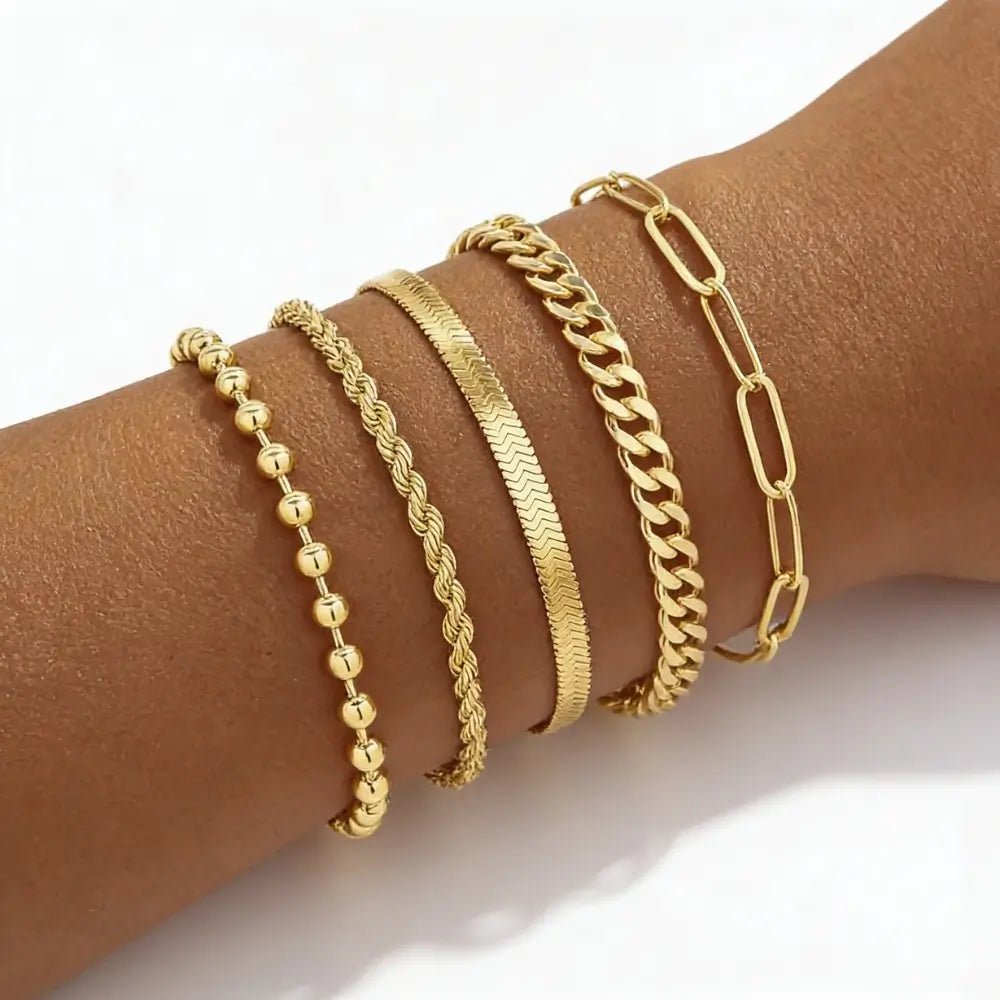 Althea Stack Bracelet Set - Onyxelle