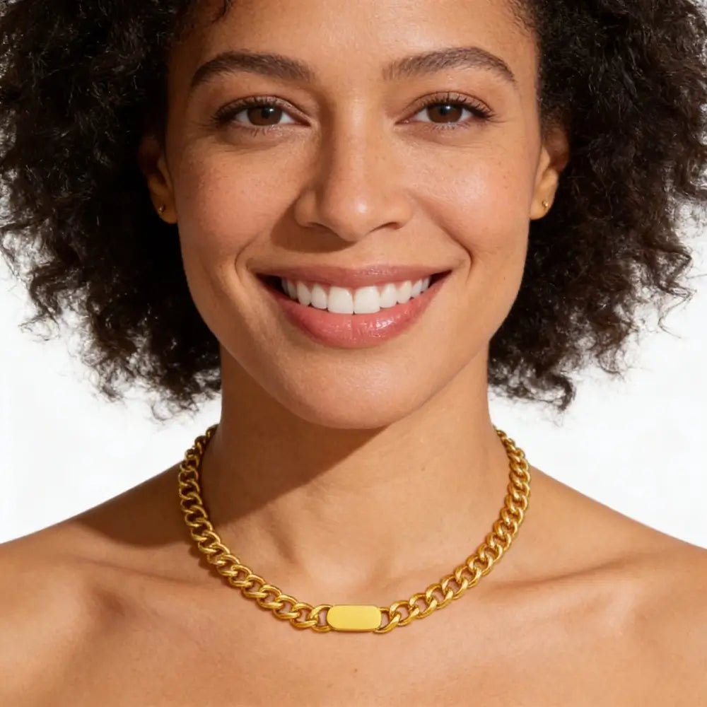 Riva Chunky Chain Necklace - Onyxelle