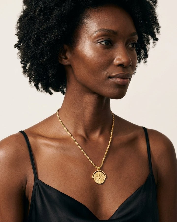 Sahar Carved Pendant Necklace - Onyxelle