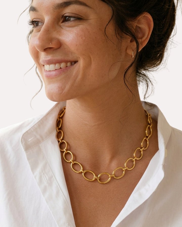 Halo Circle Pendant Necklace - Onyxelle