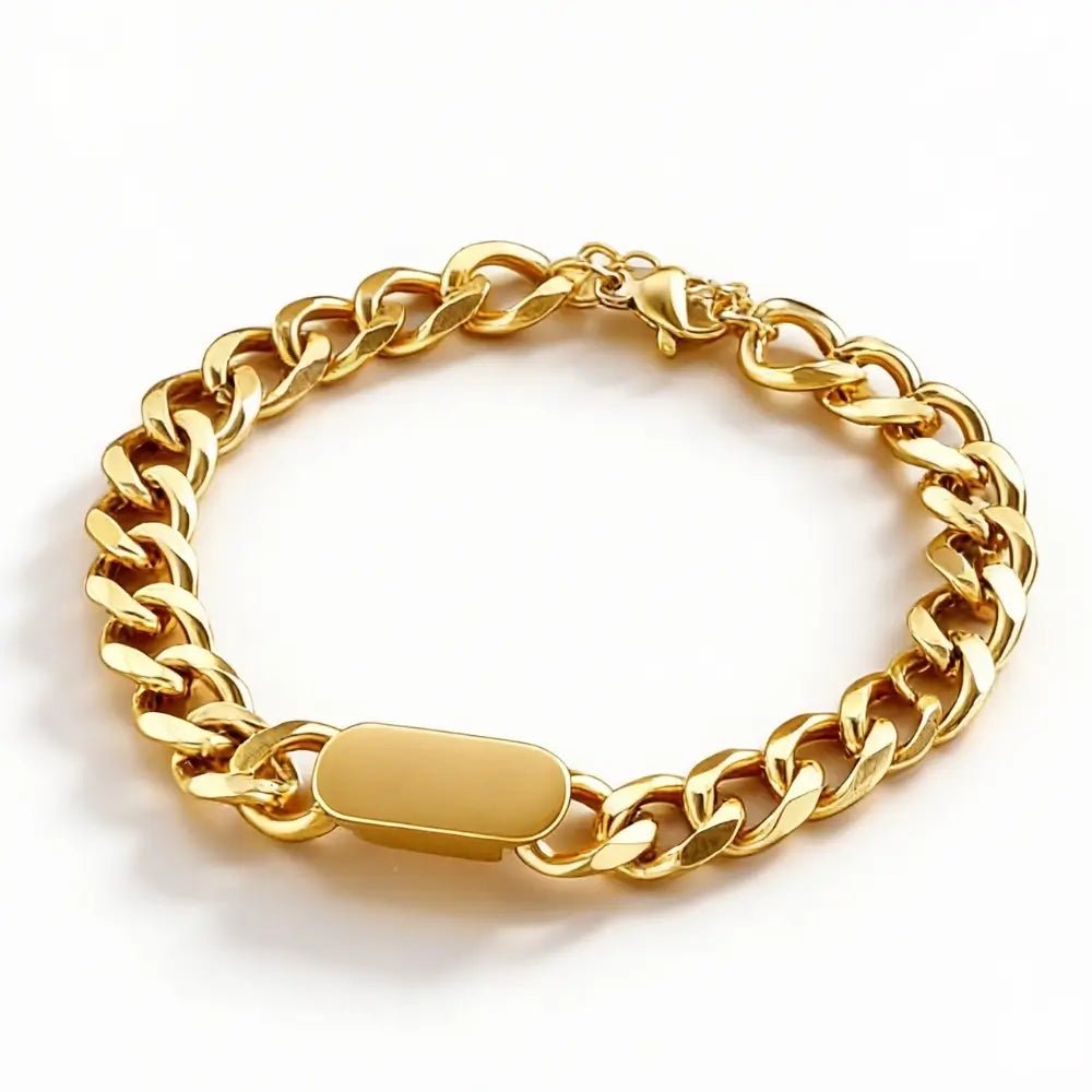 Riva Chunky Chain Bracelet - Onyxelle