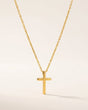 Ivy Cross Pendant Necklace