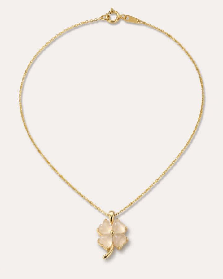 Mei Jade Clover Necklace - Onyxelle