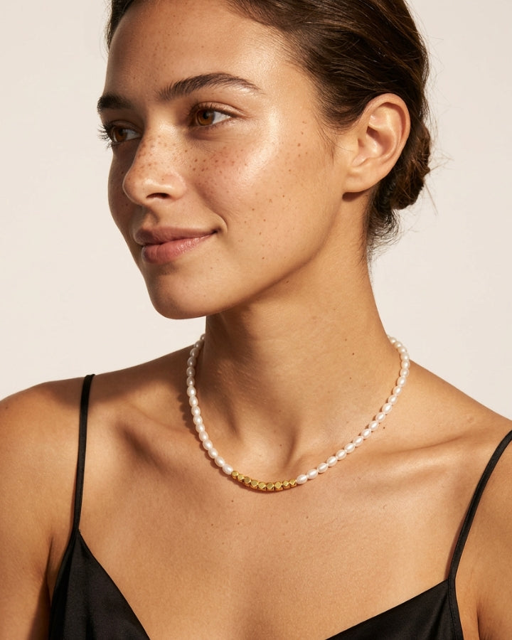 Margot Square Pearl Necklace
