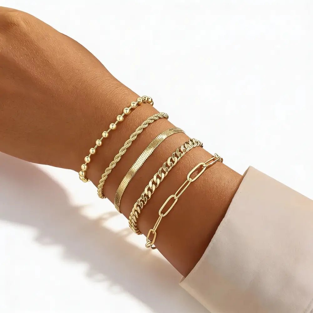 Althea Stack Bracelet Set - Onyxelle