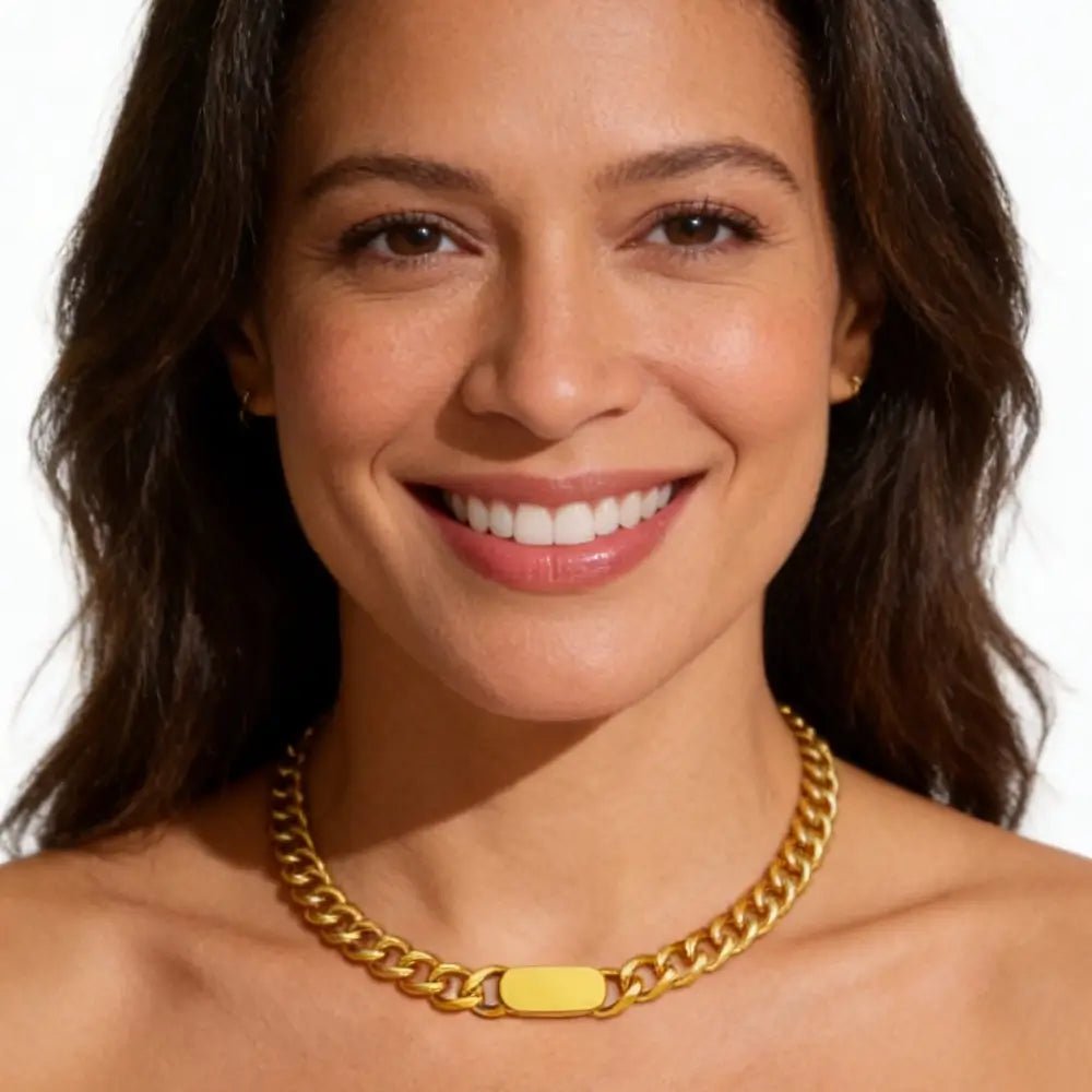 Riva Chunky Chain Necklace - Onyxelle