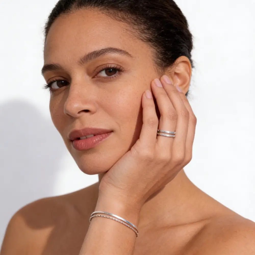 Lumina Double Snake Chain Bracelet - Onyxelle