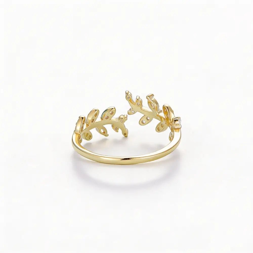 ELISIA LEAF RING - Onyxelle
