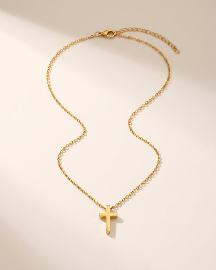 Ivy Cross Pendant Necklace