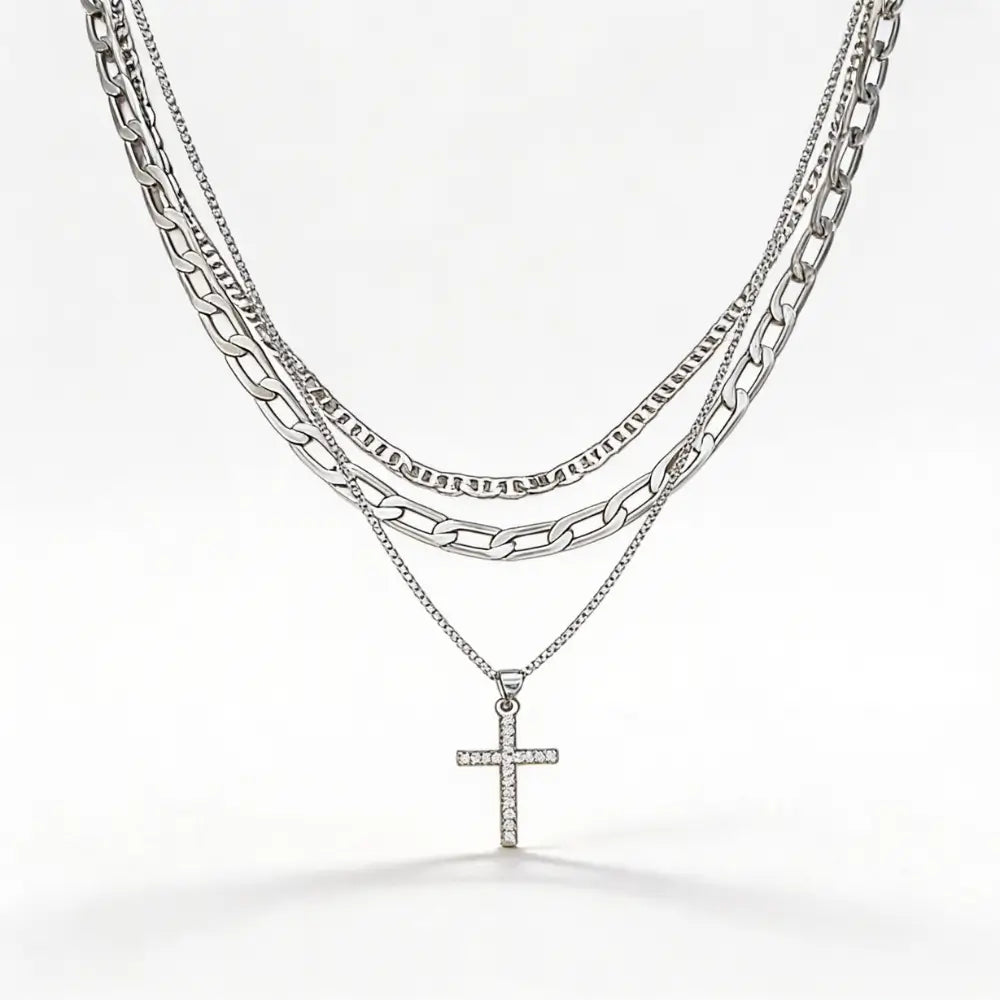 Novera Cross Layered Necklace