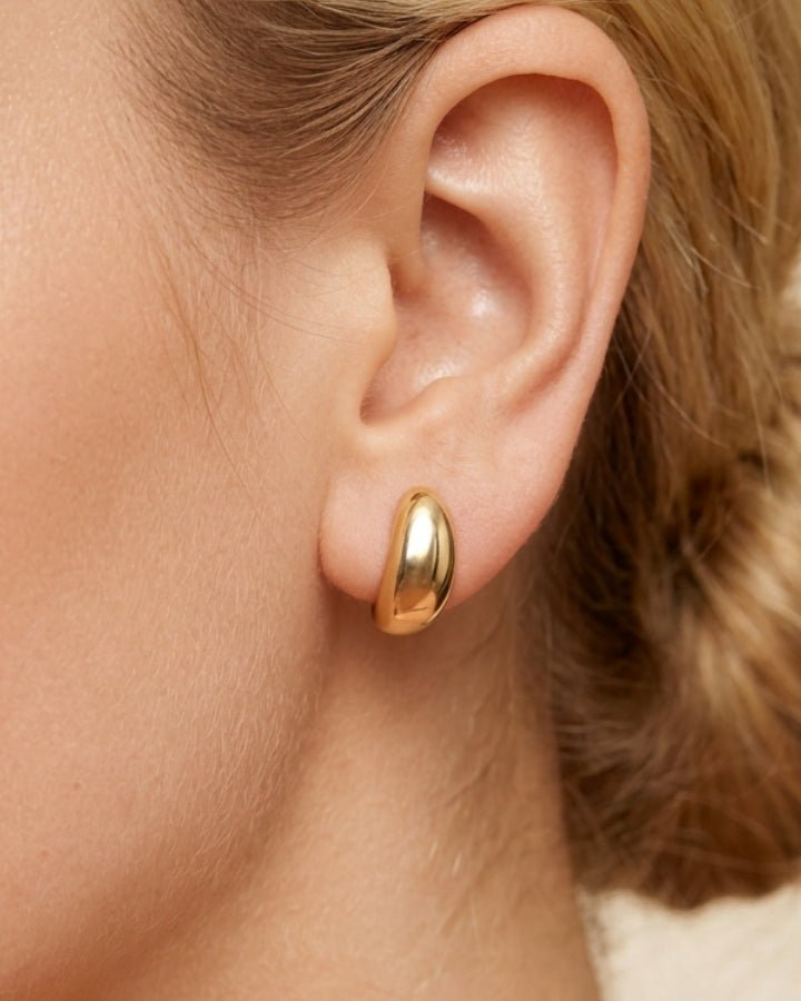 Eden Dome Stud Earrings - Onyxelle
