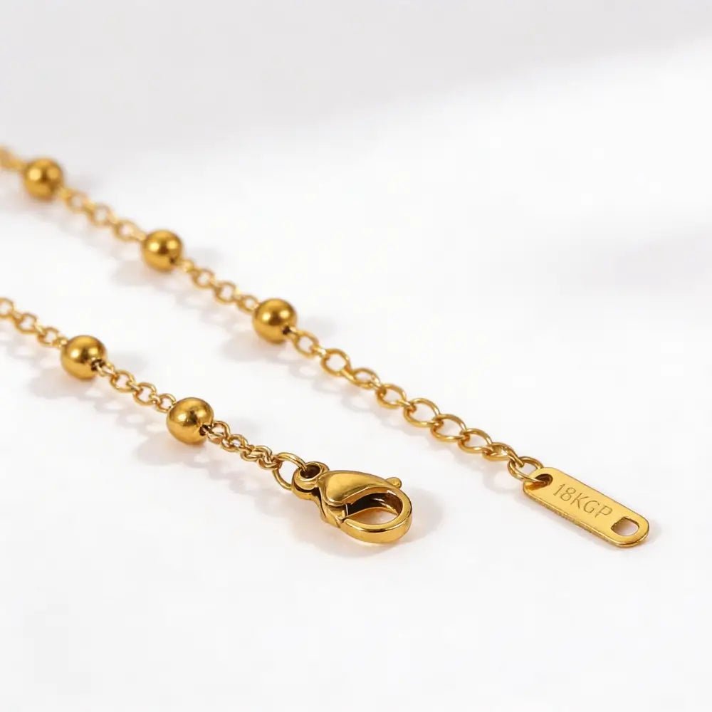 Celeste Double Bead Chain Bracelet - Onyxelle