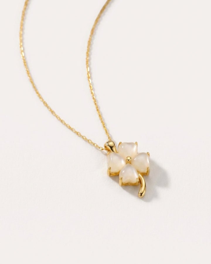Mei Jade Clover Necklace - Onyxelle