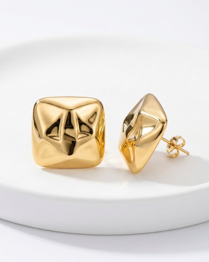 Stella Statement Stud Earrings - Onyxelle