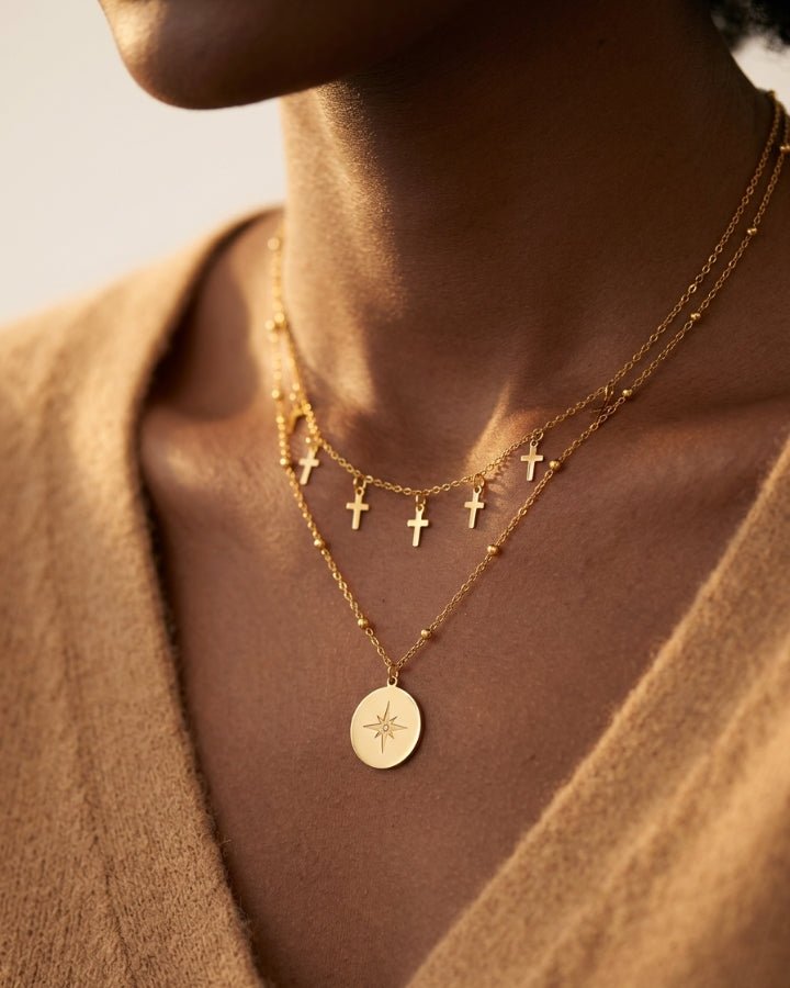 Sloane Double Layer Necklace - Onyxelle